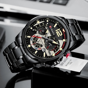 Montre CURREN 8395 pour homme, chronographe décontracté, étanche, en acier inoxydable, nouvelle montre à quartz de luxe, mode masculine. - Product Image 5
