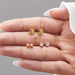 Go Party 20 stili Set di 3 paia di <span class=keywords><strong>orecchini</strong></span> in <span class=keywords><strong>acciaio</strong></span> inossidabile di cristallo <span class=keywords><strong>albero</strong></span> <span class=keywords><strong>della</strong></span> <span class=keywords><strong>vita</strong></span> gioielli fiori ECG <span class=keywords><strong>orecchini</strong></span> da donna - Product Image 5