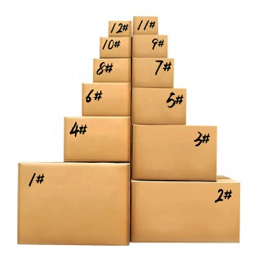 Nuova scatola di carta di tendenza all'ingrosso scatole di imballaggio personalizzate moda carta ondulata scatole di spedizione pieghevoli