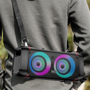 Enceinte portable KAKUSIGA 2x4 10W avec lumières LED, Bluetooth, FM, USB KSC-689 - Product Image 5