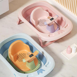 Silla de Baño para Bebé Y Little Cow, Asiento Cuadrado Grande de Plástico Antideslizante, 0-12 Meses, Ayuda Multifuncional para el Baño - Product Image 1
