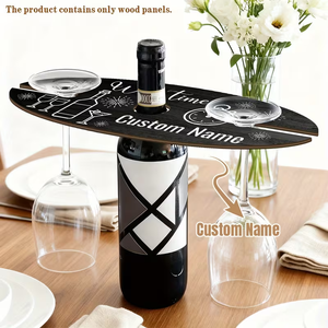 Portabicchierini da shot in legno artigianale personalizzato con pannelli decorativi da appendere, portabottiglie in legno personalizzato - Product Image 3
