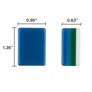 Mahjong Americano Personalizzato a 4 Strati, Modello BLU, Tessere in Acrilico, 160 Carte, Gioco di Lusso ed Elegante per Adulti - Product Image 6