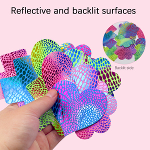 Cubrepezones Desechables Multiforma Reactivos a los Rayos UV <span class=keywords><strong>con</strong></span> Diseños <span class=keywords><strong>de</strong></span> Cruz, Flor y Corazón para Fiestas, Clubes, Festivales y Uso Nocturno - Product Image 4
