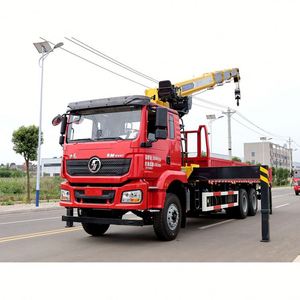 Grue montée sur véhicule Shacman 6*4 de 12 tonnes, équipement de levage pour travaux municipaux, manutention de marchandises et transport - Product Image 6