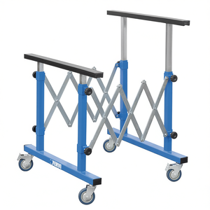 Soporte Telescópico Universal Fervi, Soporte de Taller con Altura Ajustable y Ruedas para Mantenimiento de Automóviles - Product Image 2