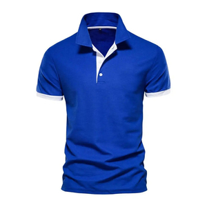 เสื้อโปโลผู้ชายไซส์ใหญ่ขายดี แห้งเร็ว สวมใส่สบาย ผ้าฝ้าย 100% น้ำหนักเบา ระบายอากาศได้ดี รับสกรีนโลโก้ - Product Image 1