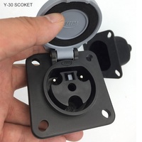 Prise de charge pour voiturette de golf YEEDA Y30/Y60 DC24V-72V AC110V-220V 16A 32A, indice de protection IP54, coque en nylon, prise et fiche