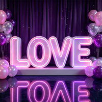 Lettres lumineuses LED personnalisées, enseignes « Love », numéros de mariage personnalisés, numéros géants lumineux, enseigne logo décorative extérieure