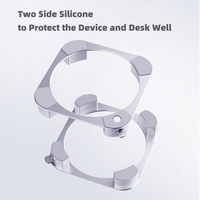 IKATAK dudukan Dock Aloi aluminium, dudukan Desktop pendingin ventilasi pembuangan panas efektif untuk Tablet Mini Mac dan PC