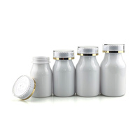Bouteille médicale en plastique brillante de 150 cc la plus vendue, personnalisable, pour pilules, capsules, comprimés et suppléments, avec bouchon CR