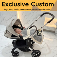 Poussette 3-en-1 Land Leopard Kingkong avec siège auto - Système de voyage pliable en alliage d'aluminium pour nouveau-né et enfant en bas âge