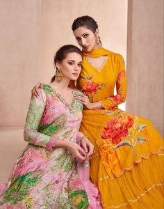 Última Colección de Trajes Pakistaníes de Muselina Pura Estampada con Bordado para Bodas y Fiestas, Llegada en 2025 - Product Image 4