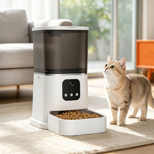 Pet Smart <b>Feeder</b> Distributor Automatico Automatic Pet <b>Feeder</b> With Camera Food Grade Non-Toxic ABS Material - Product Image 1