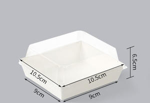 Boîte à bento, boîte à sushi, boîte à gâteau, boîte à micro-ondes, jetable, 1 compartiment, contenants en papier, boîte en papier, prix d'usine - Product Image 4