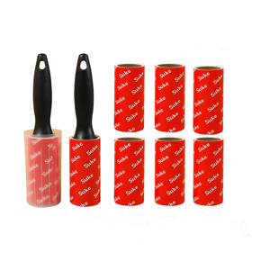 Paket kustom stik portabel bulu hewan peliharaan karpet penghilang debu kertas lengket kartun serat Roller - Product Image 1