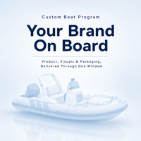 Bateau semi-rigide et bateau pneumatique rigide personnalisés avec console de direction, personnalisation OEM et emballage pour les détaillants et distributeurs maritimes