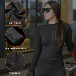 WOSAWE donna <span class=keywords><strong>moto</strong></span> Jaket con cuscinetti protettivi traspiranti camice morbido Motocross alta visibilità - Product Image 5