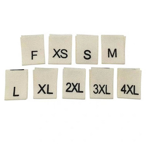 Étiquettes tissées personnalisées à coupe droite, design 2026, en polyester, taille sur mesure, pour vêtements - Product Image 1