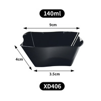 Gobelets à dessert carrés jetables en plastique PS de qualité alimentaire, empilables, pour boulangerie et pâtisserie, vente en gros d'usine