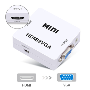 MINI HDMI a VGA de <span class=keywords><strong>la</strong></span> caja de vídeo Adaptador convertidor 1080P con 3,5mm de Audio para PC <span class=keywords><strong>Xbox</strong></span> PS4 a HDTV de muestra gratis - Product Image 3