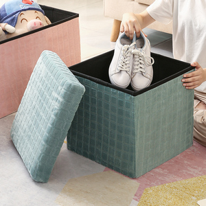 Multi-Color Stylish <strong>Stools</strong> Multi-Size Customizable Clothing <strong>Stools</strong> Velvet Ottoman Bench <strong>Storage</strong> - Product Image 5