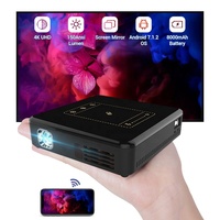 Mini projecteur DLP Hotack avec système Android, projecteur numérique portable de poche LED pour home cinéma