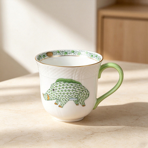 Tazas de Cerámica Personalizadas al por Mayor, Diseño de Sublimación, Tazas Bonitas para Cerveza con Diseños de Animales Verdes de Dibujos Animados - Product Image 5