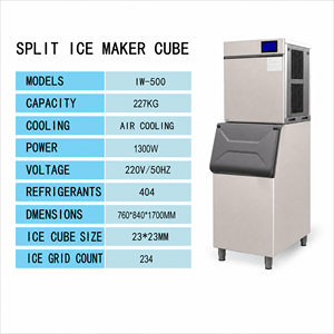 Máquina de Hielo Comercial Totalmente Automática, Producción de 227 kg/24 h - Product Image 1