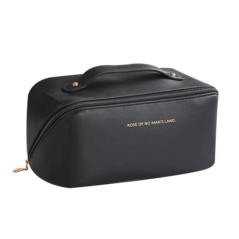 White good-looking pillow cosmetic bag large capacity PU leather portable cosmetic bag storage bag ins style