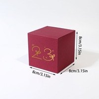 Boîtes cadeaux calendrier de l'Avent de Noël rouge et vert, 24 jours de compte à rebours, boîtes mystères vides pour emballage de cadeaux de fête de Noël