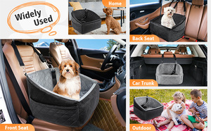 Nuevo nido de perro de viaje para coche, nido de mascota extraíble y lavable, asiento de seguridad portátil para coche para salir - Product Image 5