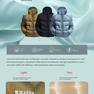 90% Windproof Lightweight Hooded Three-Proof Velvet Gallbladderless Puncture Technology Nylon <b>Duck</b> Trench <b>Coat</b> - Product Image 2