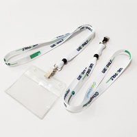 Insigne nominatif en plastique PVC souple porte-cartes en vinyle étui transparent personnalisé porte-cartes avec lanière pour le travail de bureau