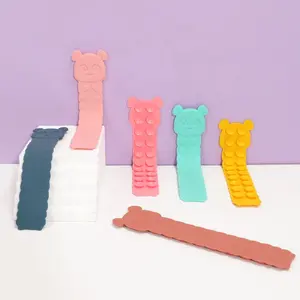 Venta caliente Fidget Toy New Descomprimir Silicona Ventosa Cuadrado Anti Estrés Fidget Toy Para Niños Adultos
