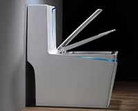 Toilettes de couleur blanche Factory Gold Line Nettoyage facile et peu encombrant Cuvette de toilette S-trap de conception spéciale en gros