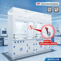 Hotte de laboratoire chimique avec corps en PP, station de lavage d'urgence pour les yeux, préparation d'échantillons cryogéniques, Quantum Lab BAITU LAB, directement de l'usine
