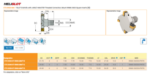 Fraise à rainurer en T ISCAR ETS-XN06-MM MULTI-MASTER avec refroidissement interne fileté pour usinage CNC d'acier, d'acier inoxydable <span class=keywords><strong>et</strong></span> de fonte - Product Image 3