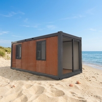 Maison conteneur pliable de luxe, épaissie, personnalisable, pour dortoirs et hôtels, avec support technique en ligne