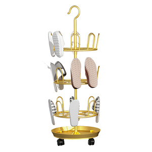 Zapatero giratorio de varias capas con ruedas, organizador de almacenamiento para interiores y balcones, para 10-20 pares, diseño minimalista. - Product Image 5