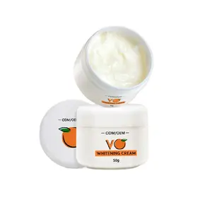 Creme facial clareamento anti-rugas, 50g 1.76oz vitamina c hidratação creme facial anti-envelhecimento desbotamento sardas facial creme dia