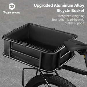Tây đi xe đạp nâng cấp ổn định hợp kim nhôm xe đạp phía sau giỏ không thấm nước công suất lớn dày Xe đạp điện xe đạp phía sau giỏ - Product Image 6