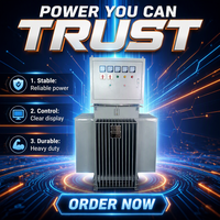 Stabilisateur de tension à induction TNSJA 2000KVA, armoire de commande immergée dans l'huile avec sortie réglable de 0-650V pour l'alimentation électrique des usines