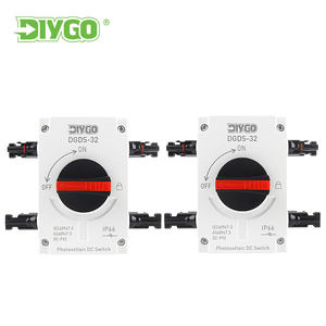 DIY ไป IP66กันน้ำสวิตช์ isolator 2out 2in 2 PV สวิทช์ตัดการเชื่อมต่อระบบสุริยะ DC 1200V 32A - Product Image 3
