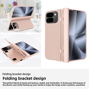 Huanmin's new spring-loaded geometric <b>stand</b> <b>phone</b> case, designed <b>for</b> the Google Pixel 10 Pro Fold, offers full coverage protecti - Product Image 3