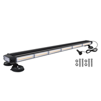 Nueva Barra de Luces de Emergencia HJ 314 de 38 Pulgadas, COB, con 4 Lados Intermitentes, Color Ámbar, 96W, 9V-30V, para Reequipamiento/Actualización