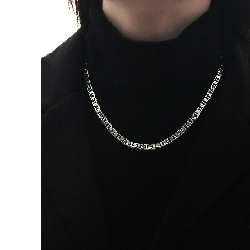 Collane A Maglie Di Ancoraggio Mariner Collana A Maglie Piatte In Oro Placcato Girocollo In Ottone