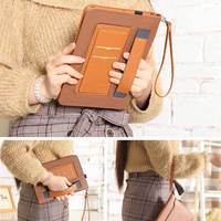 Étui de protection pour iPad Pro 11 avec sangle de suspension et support multifonctionnel, étui en cuir pour tablette Huawei, Apple