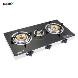 Xunda grande apparecchio da cucina in vetro temperato piano cottura <span class=keywords><strong>A</strong></span> <span class=keywords><strong>Gas</strong></span> 3 fornelli <span class=keywords><strong>A</strong></span> <span class=keywords><strong>Gas</strong></span> stufa Estufas <span class=keywords><strong>A</strong></span> <span class=keywords><strong>Gas</strong></span> - Product Image 3