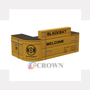 Low Price Counter Design Table Wooden showcase Cashier Table Flamingos Stand Pains+reception OEM - Product Image 1